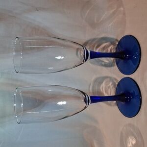 Vintage Luminarc Flute 2 Piece Set